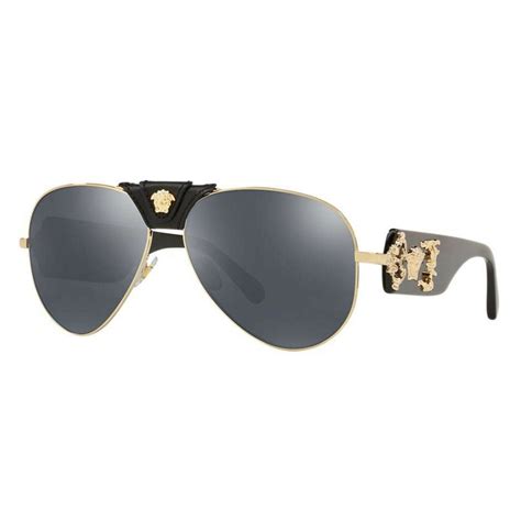 versace sunglasses mod 2150-q|Versace VE2150Q 62 Dark Grey & Gold Sunglasses.